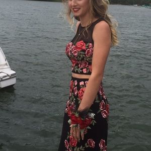 Two piece prom dress